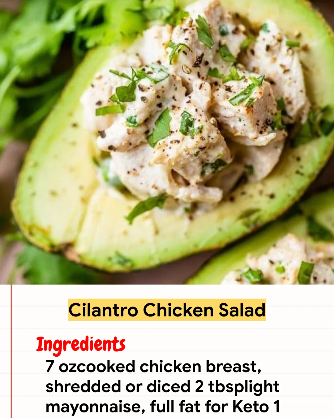 Chicken Recipe Cilantro Chicken Salad