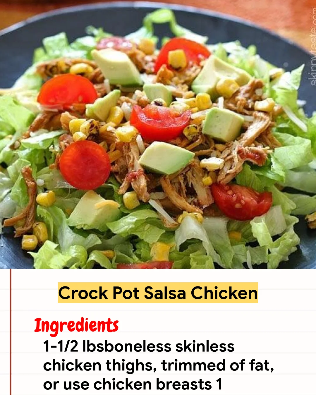 Chicken Recipe Crock Pot Salsa Chicken