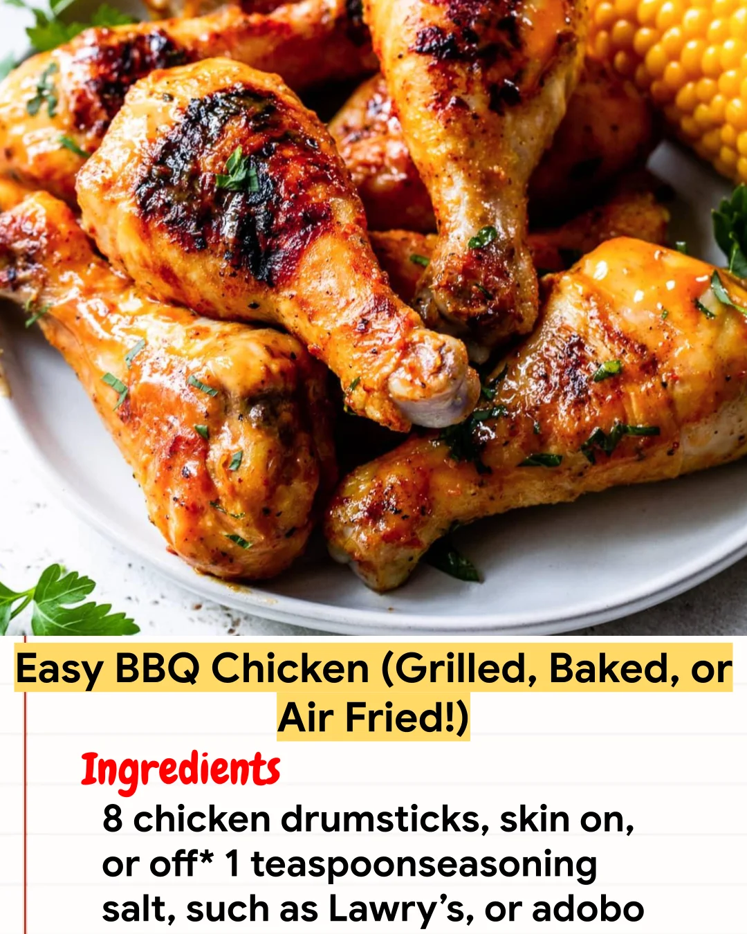 Chicken Recipe Easy BBQ Chicken (Grilled, Baked, or Air Fried!)