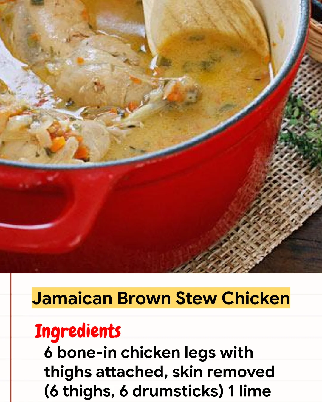 Chicken Recipe Jamaican Brown Stew Chicken
