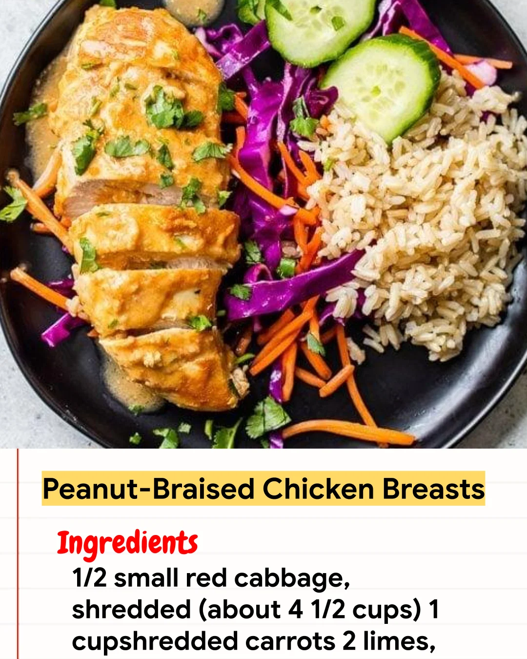 Chicken Recipe Peanut-Braised Chicken Breasts