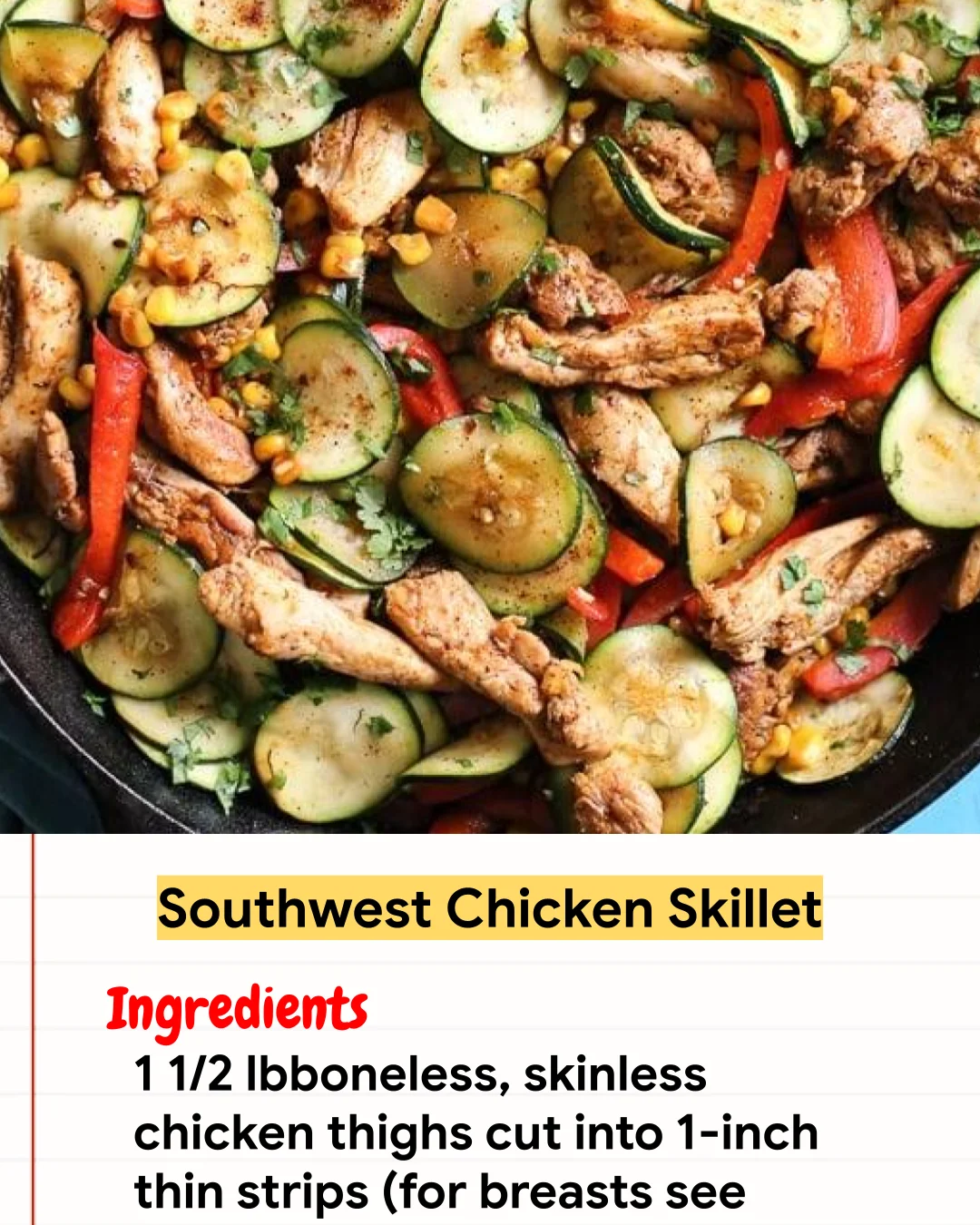 Chicken Recipe Southwest Chicken Skillet