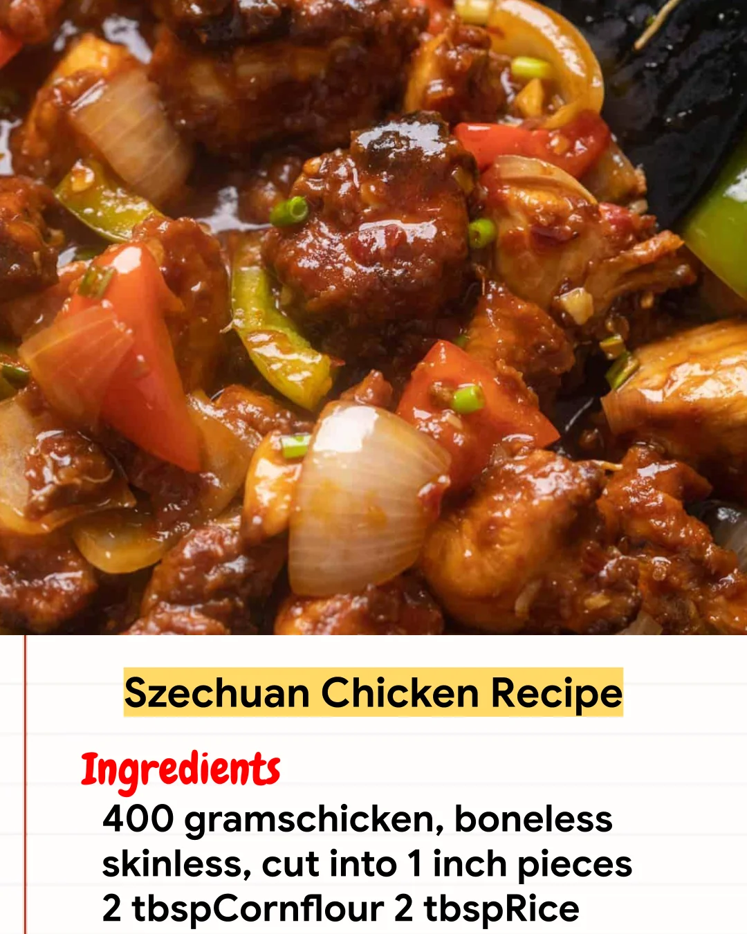 Chicken Recipe Szechuan Chicken Recipe