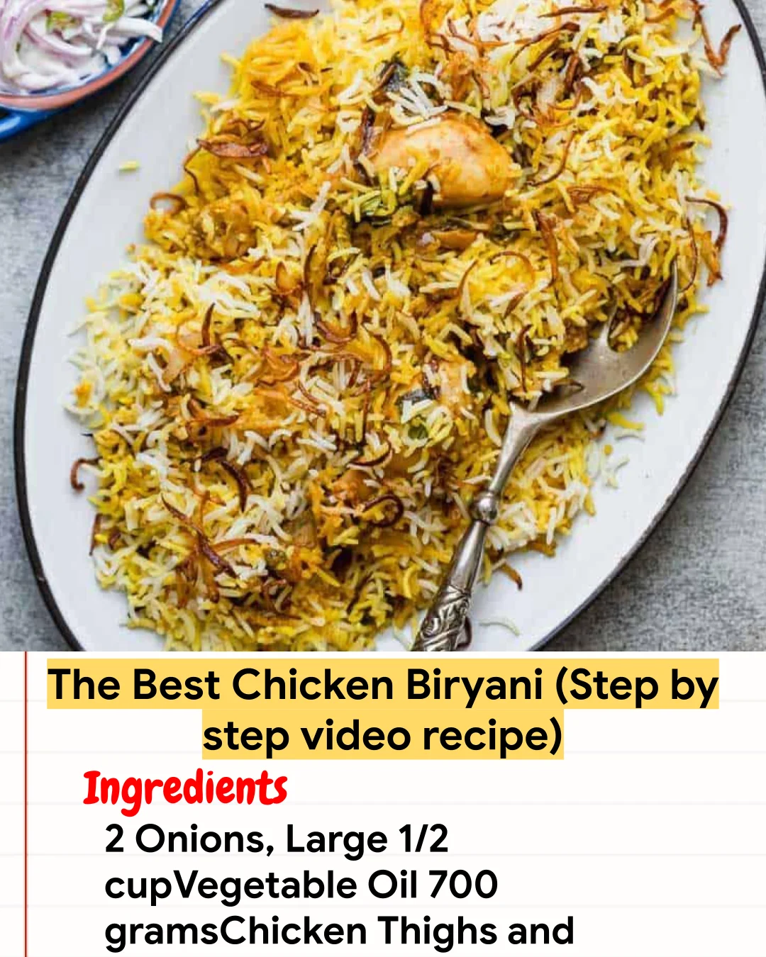 Chicken Recipe The Best Chicken Biryani (Step by step video recipe)