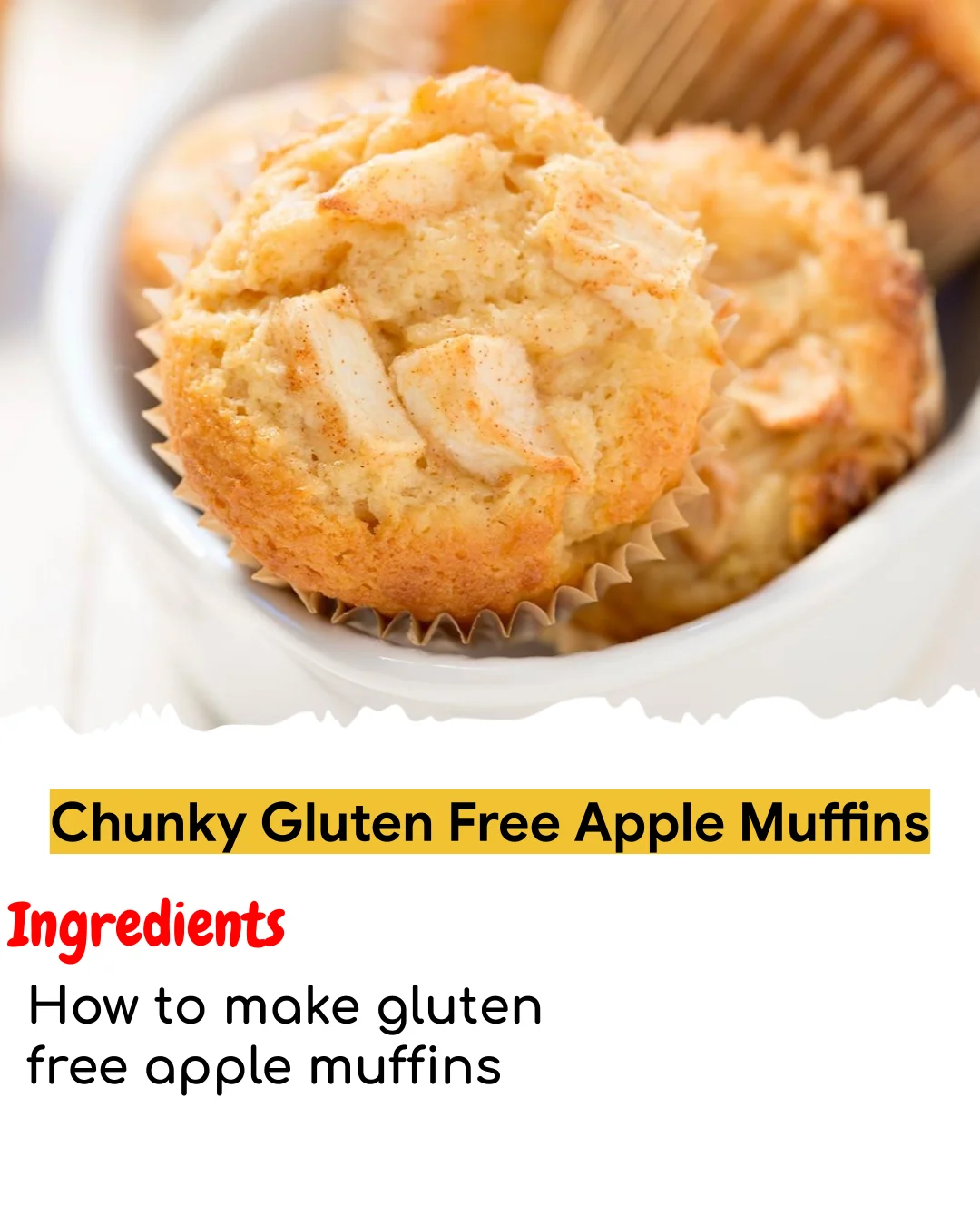 Chunky Gluten Free Apple Muffins (Easy 60-Minute)