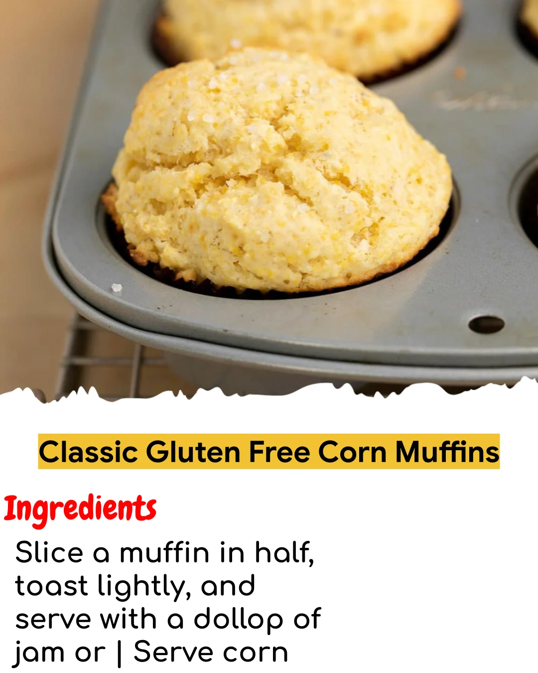 Classic Gluten Free Corn Muffins (Meal Prep Friendly)