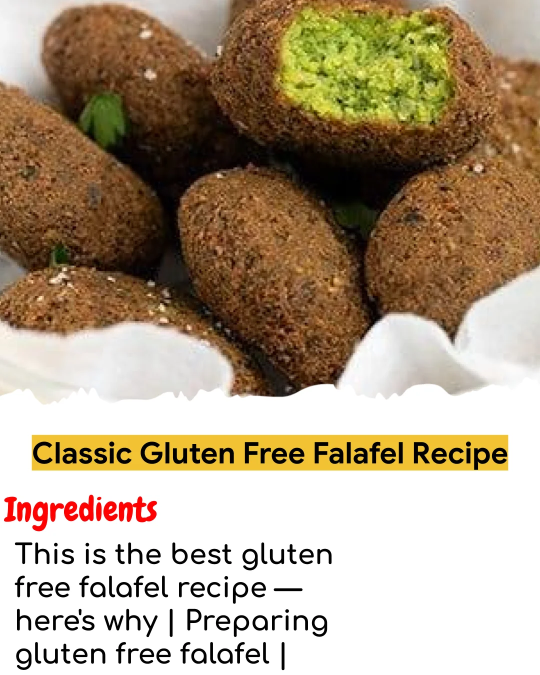 Classic Gluten Free Falafel Recipe (Tested 10+ Times)