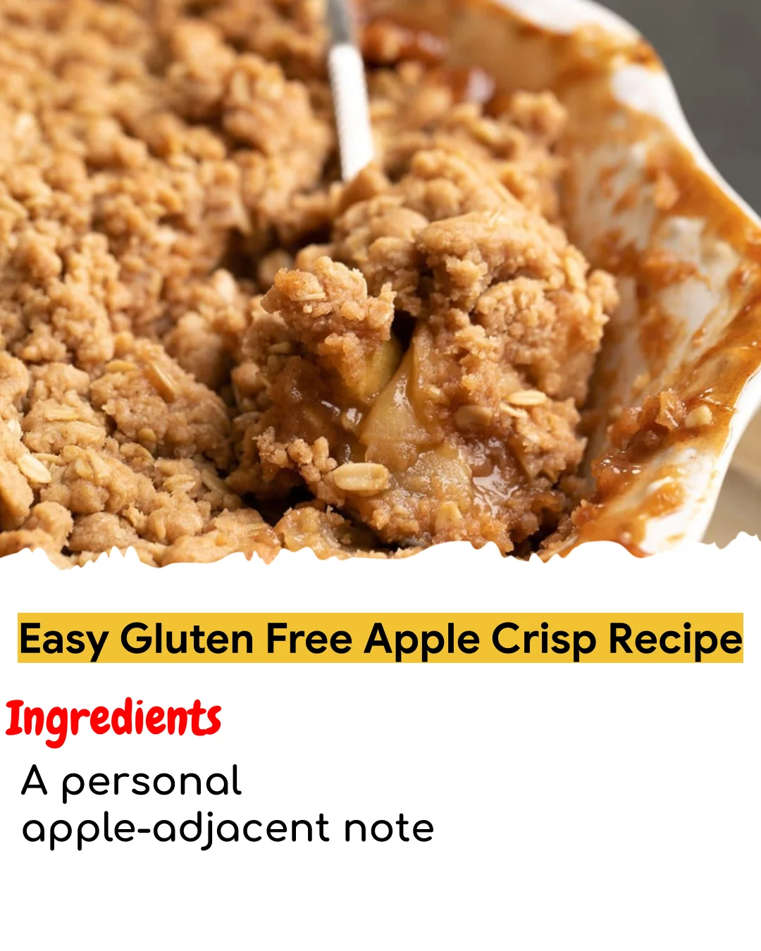 Easy Gluten Free Apple Crisp Recipe (Chef-Developed)