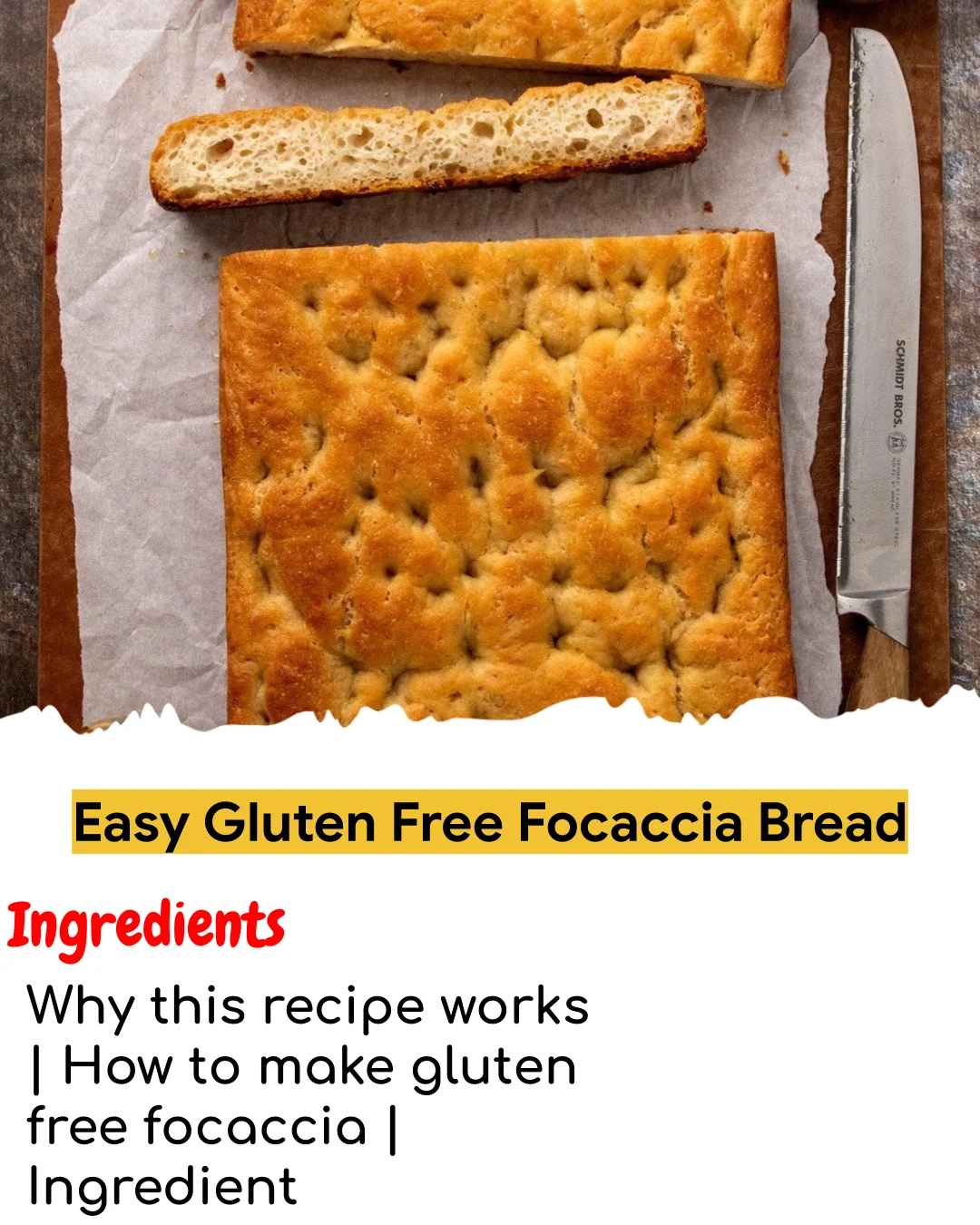 Easy Gluten Free Focaccia Bread (Tested 10+ Times)
