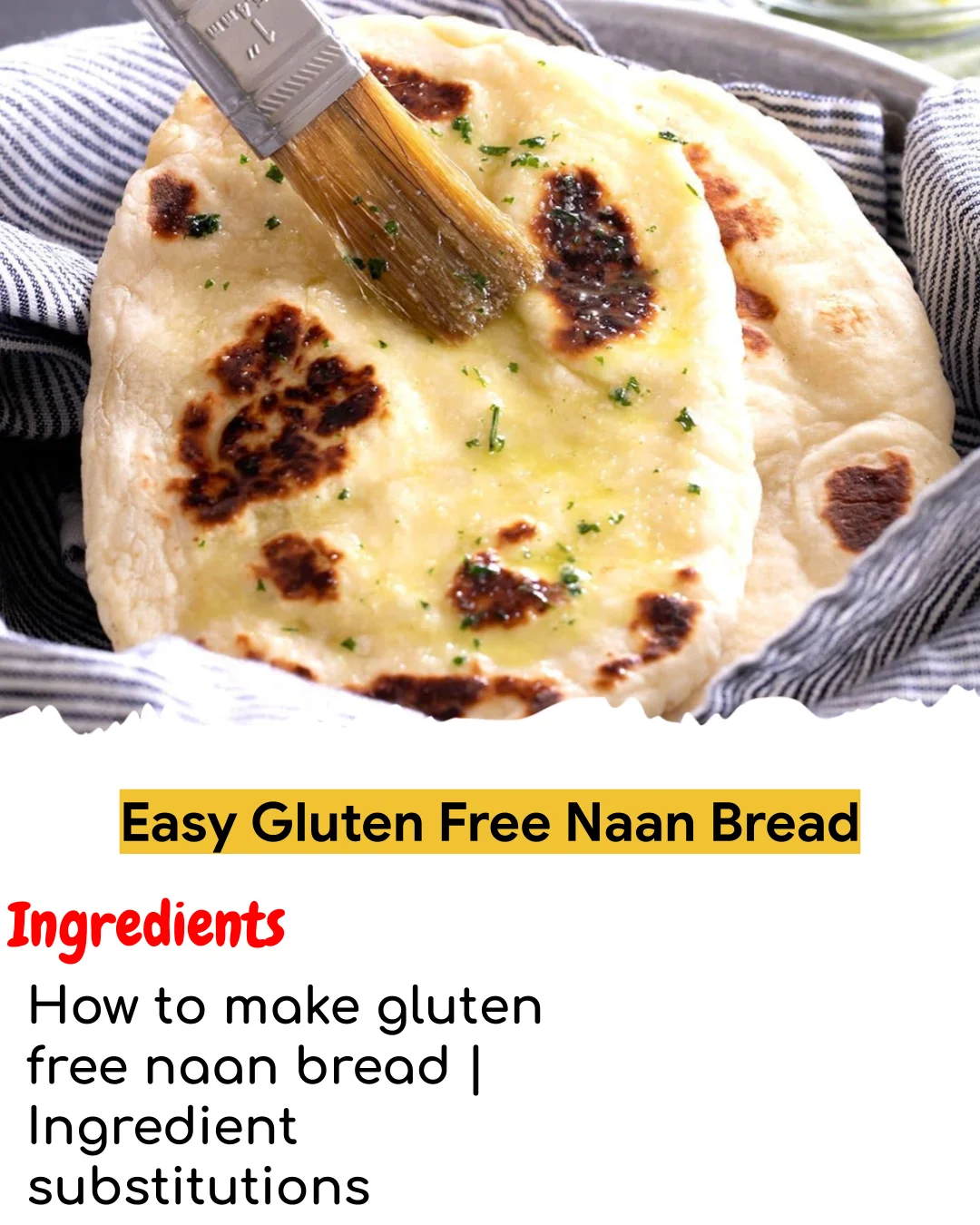 Easy Gluten Free Naan Bread (Chef-Developed)