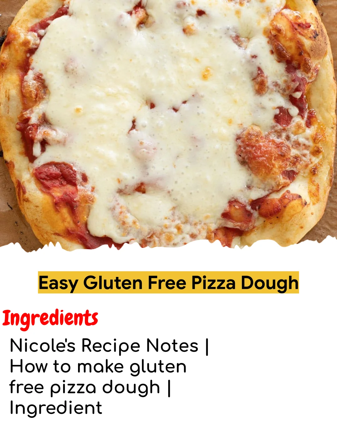 Easy Gluten Free Pizza Dough (Meal Prep Friendly)