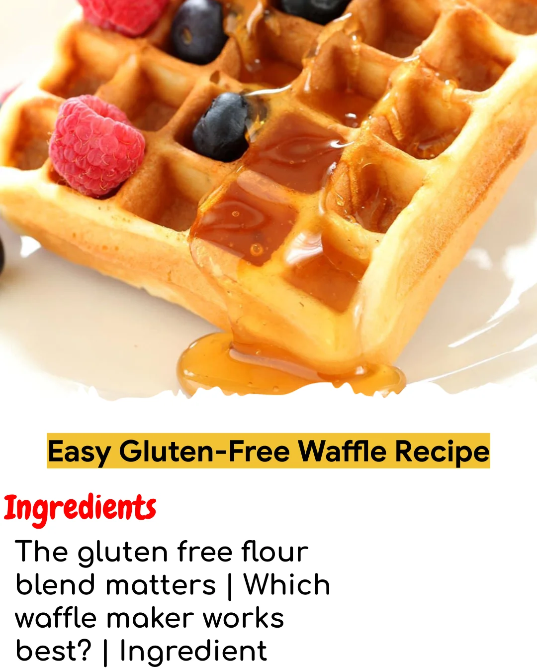 Easy Gluten-Free Waffle Recipe (Tested 10+ Times)