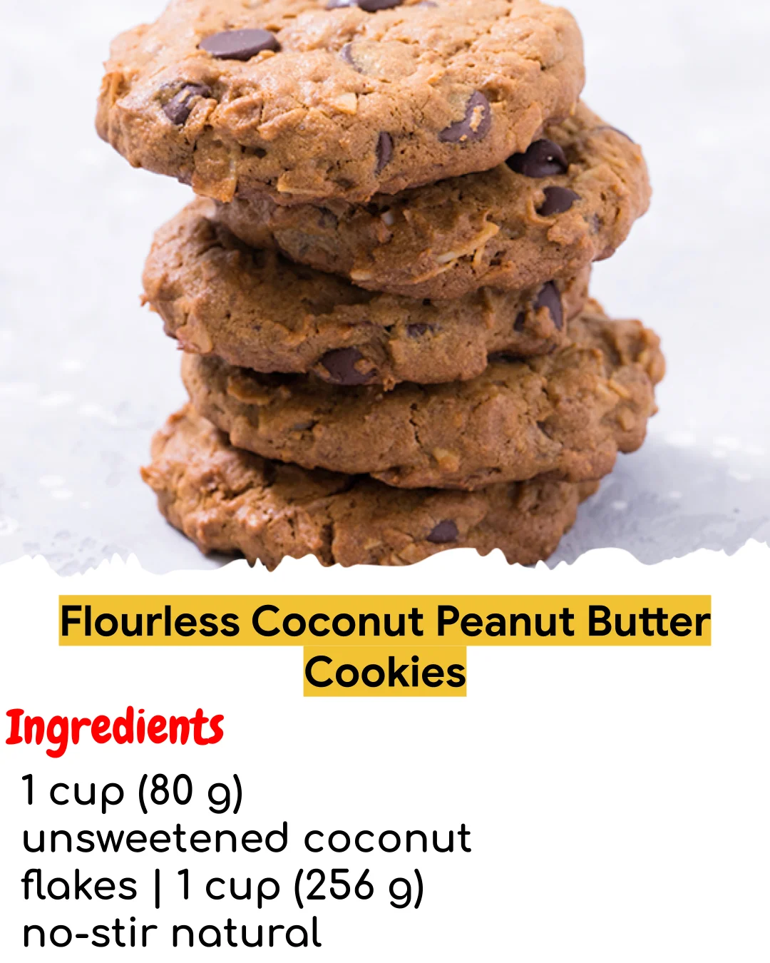 Flourless Coconut Peanut Butter Cookies (Easy 60-Minute)
