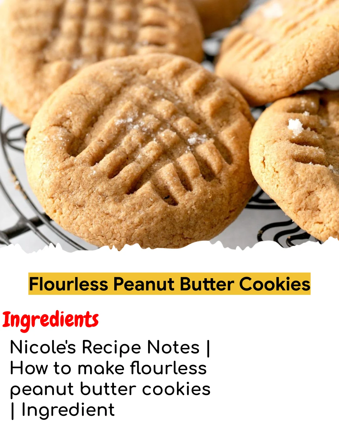 Flourless Peanut Butter Cookies (Meal Prep Friendly)