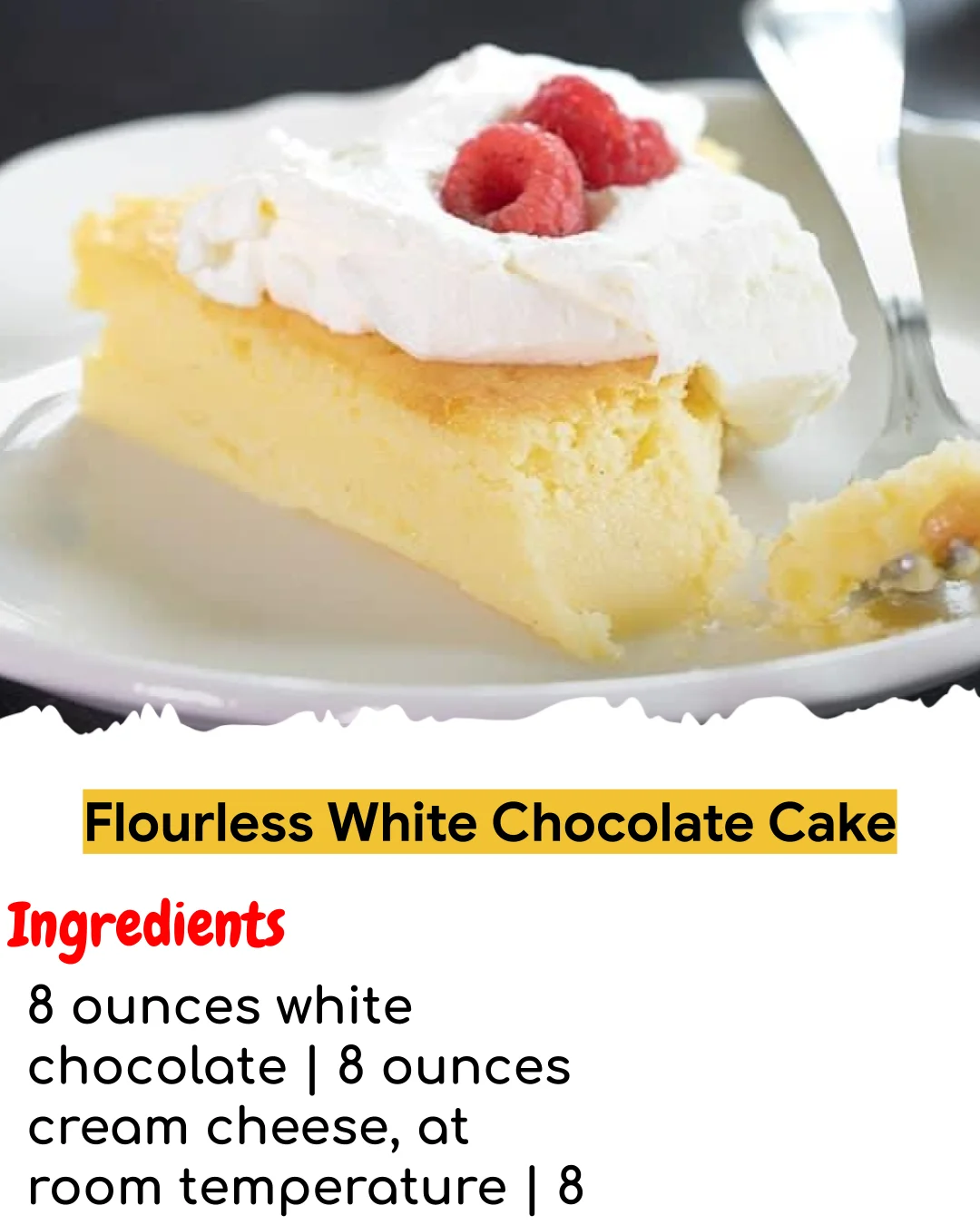 Flourless White Chocolate Cake (Tested 10+ Times)