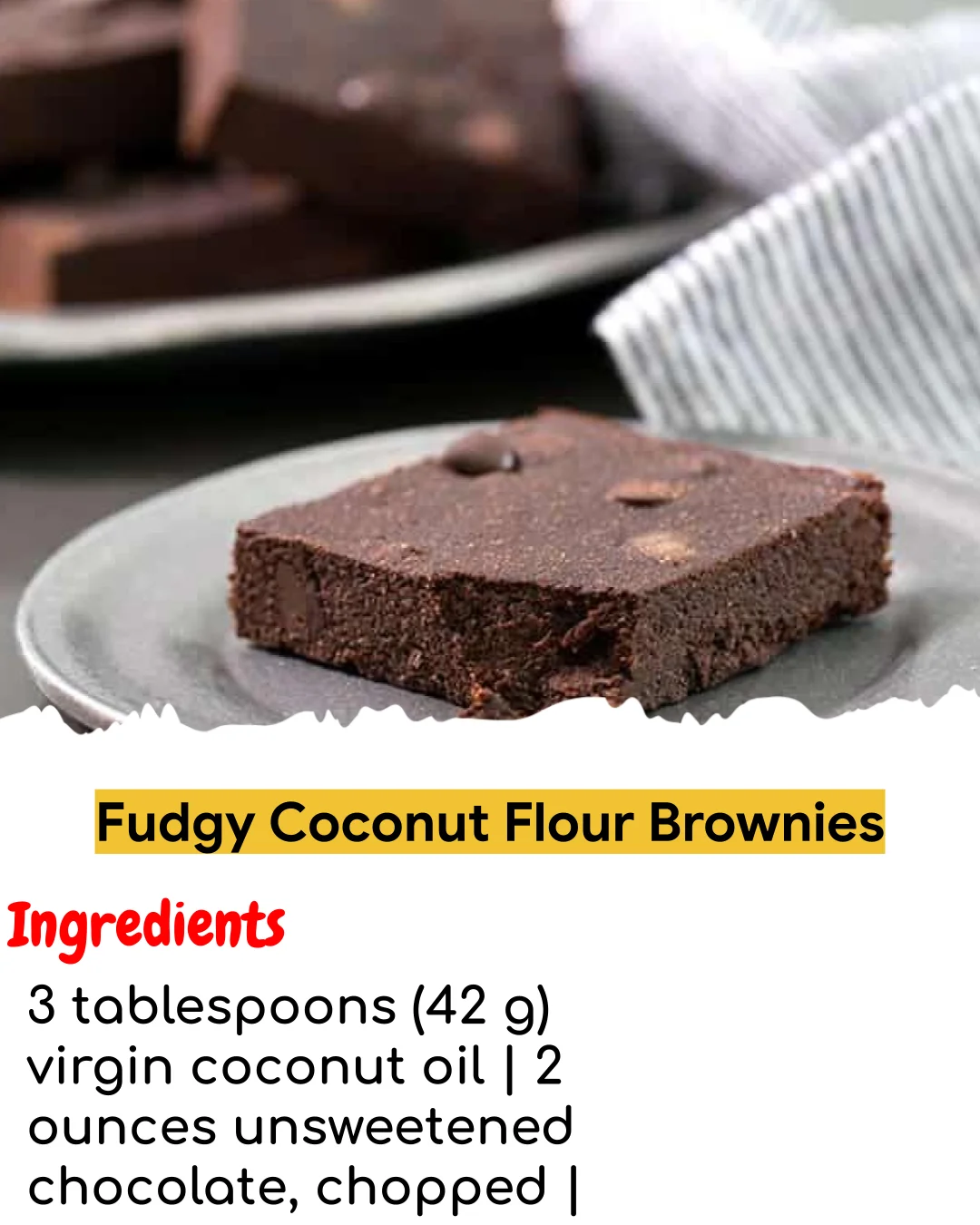 Fudgy Coconut Flour Brownies (Easy 60-Minute)