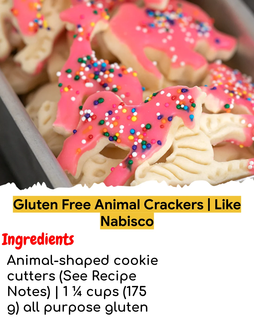 Gluten Free Animal Crackers | Like Nabisco (Easy 60-Minute)