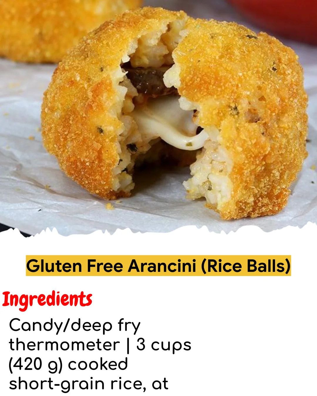Gluten Free Arancini (Rice Balls) (Chef-Developed)
