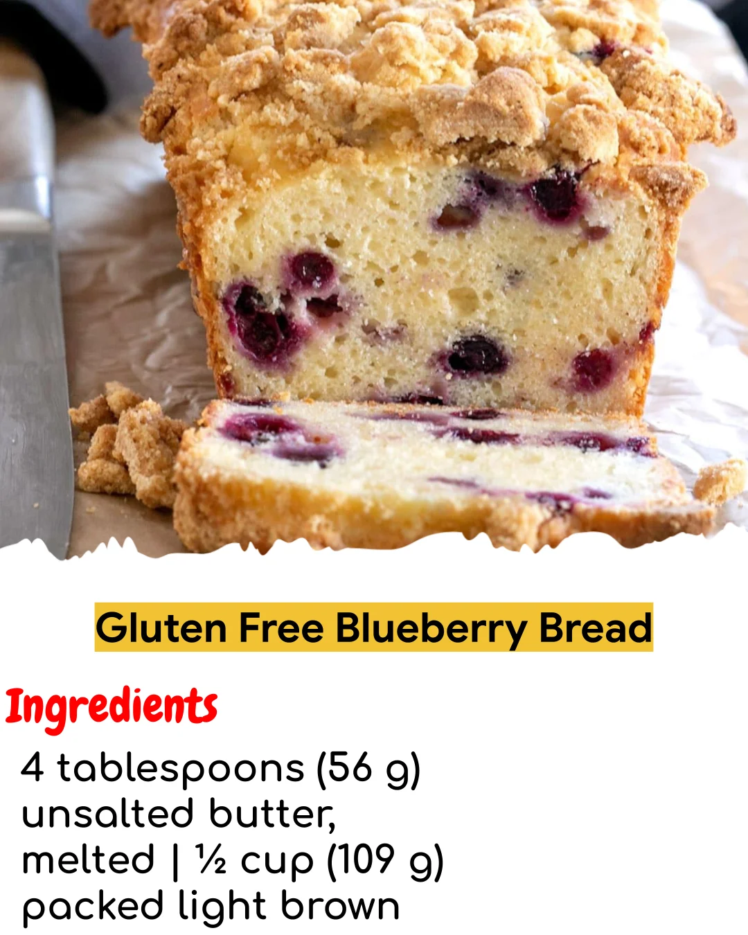 Gluten Free Blueberry Bread (Tested 10+ Times)