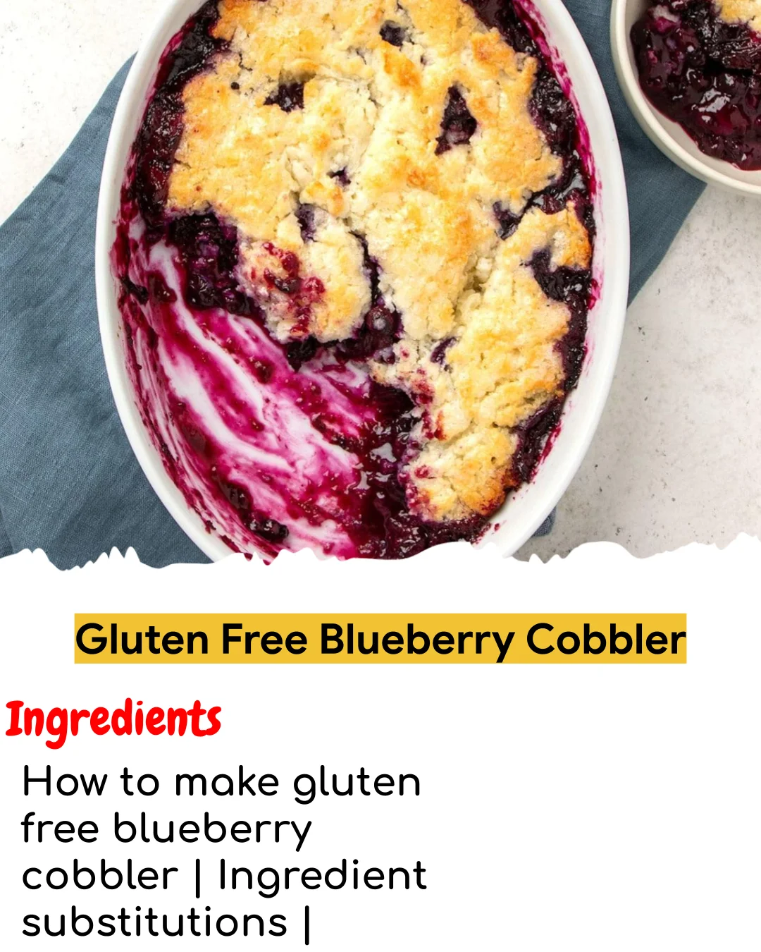 Gluten Free Blueberry Cobbler (Tested 10+ Times)