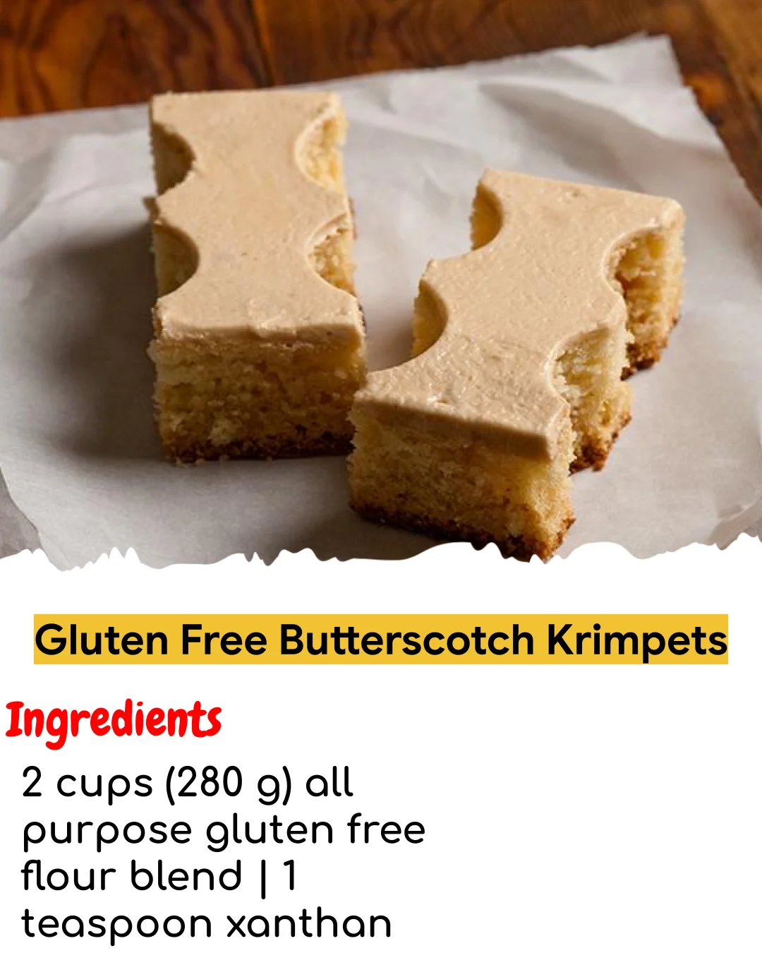 Gluten Free Butterscotch Krimpets (Chef-Developed)