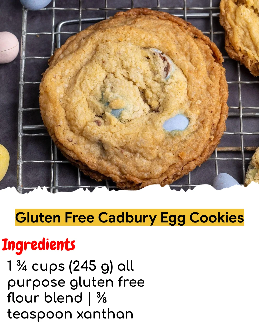 Gluten Free Cadbury Egg Cookies (Easy 60-Minute)