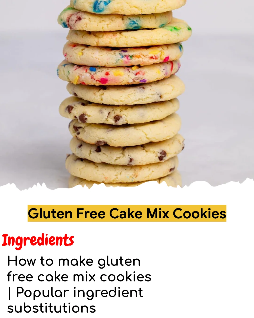 Gluten Free Cake Mix Cookies (Meal Prep Friendly)