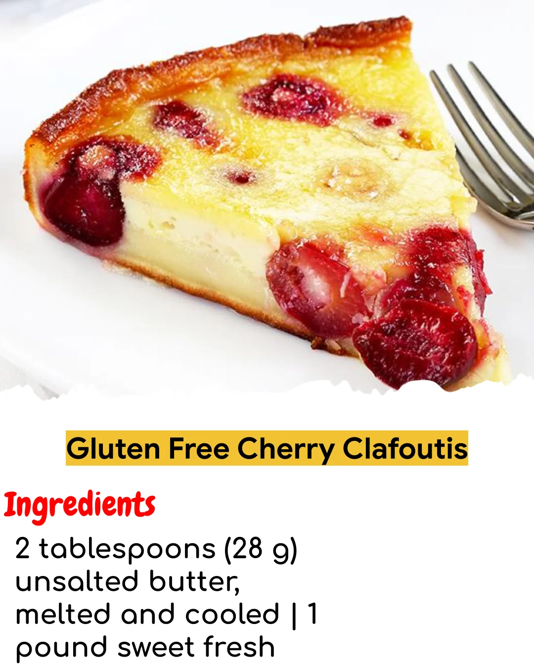 Gluten Free Cherry Clafoutis (Tested 10+ Times)