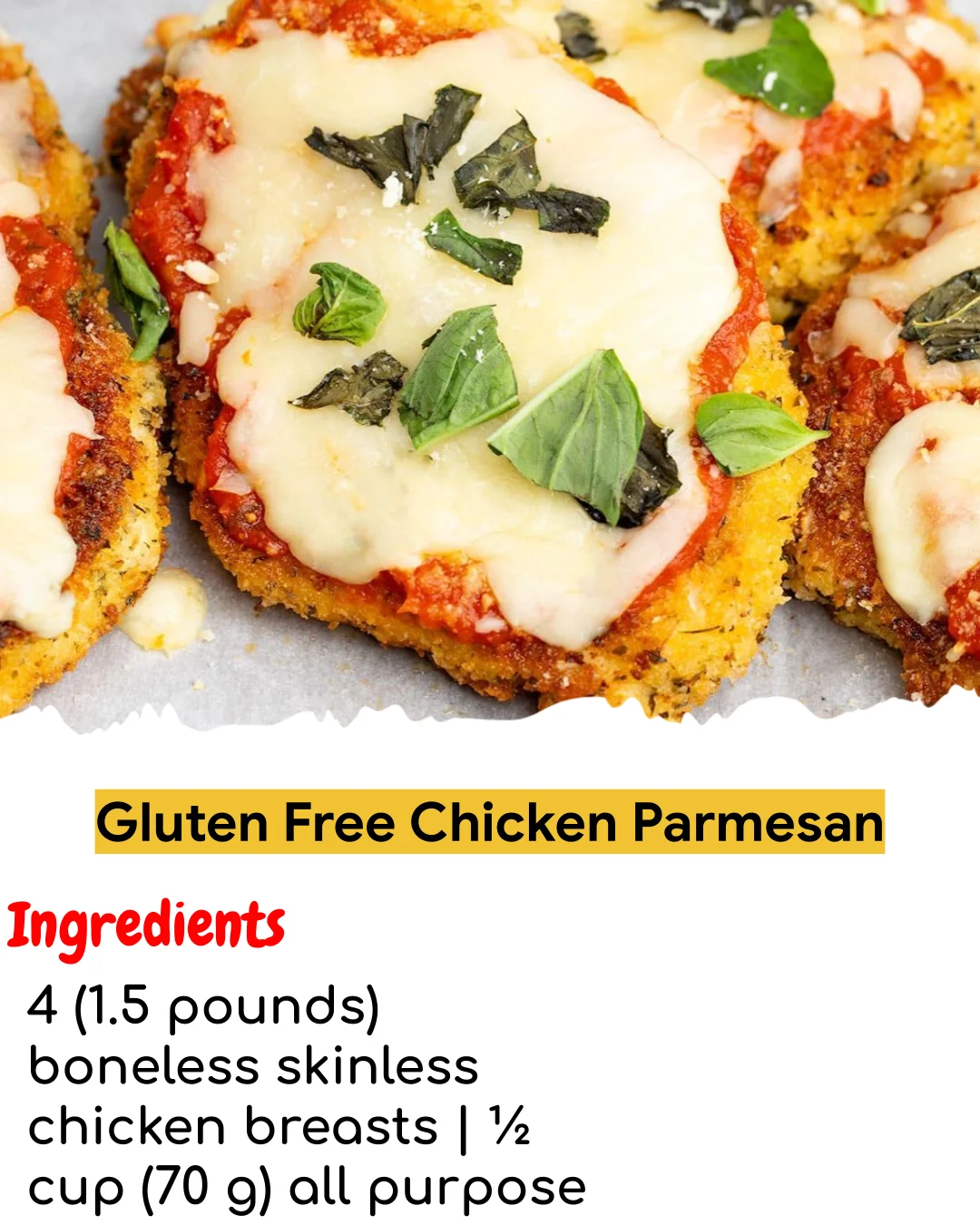 Gluten Free Chicken Parmesan (Chef-Developed)