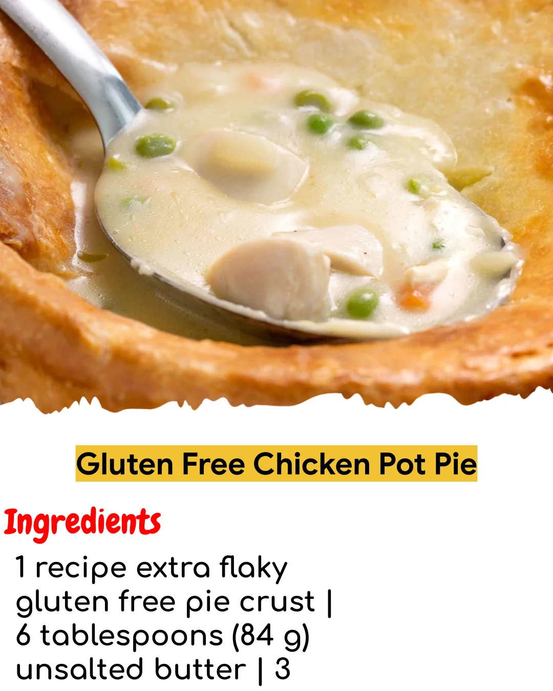 Gluten Free Chicken Pot Pie (Meal Prep Friendly)