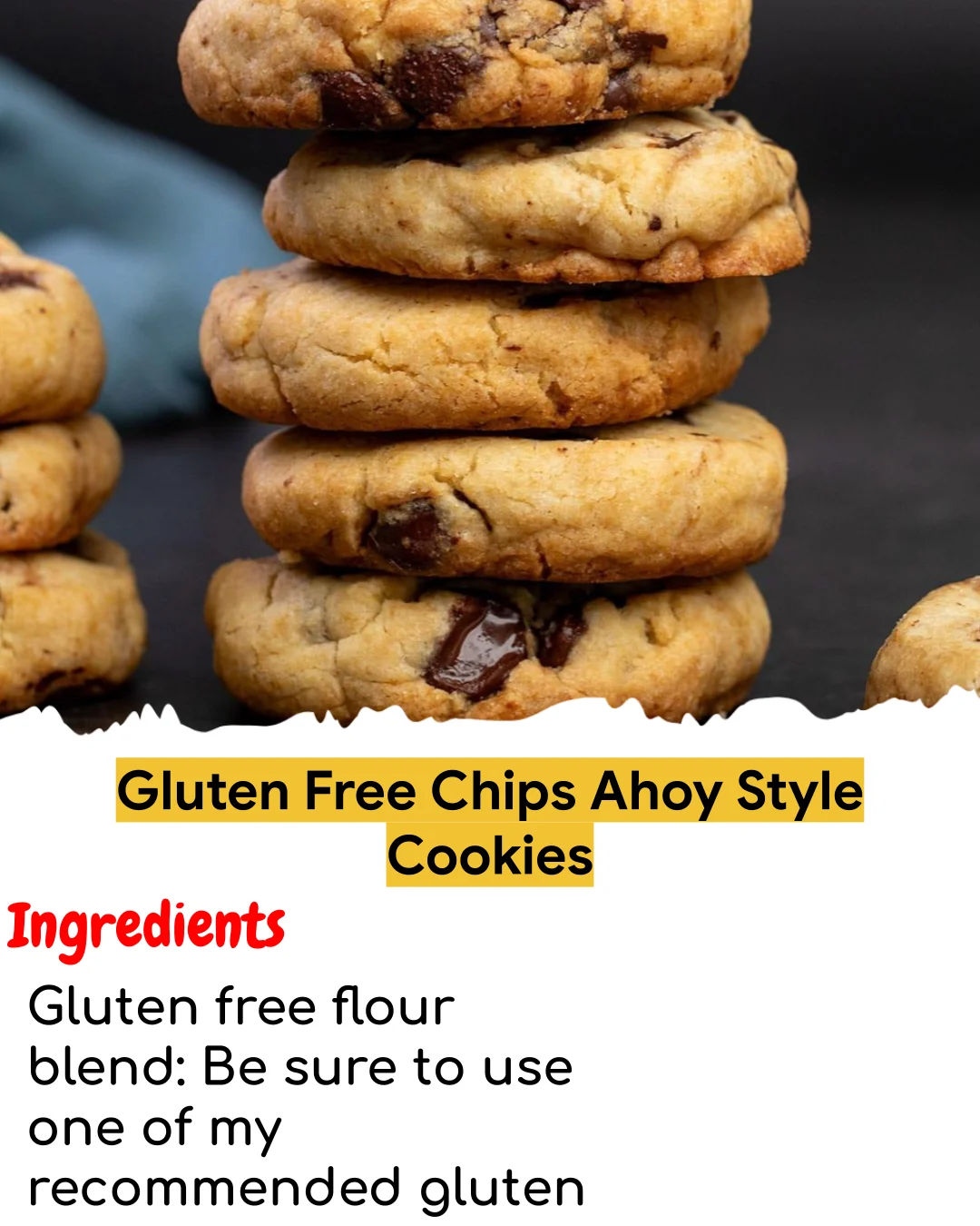 Gluten Free Chips Ahoy Style Cookies (Easy 60-Minute)