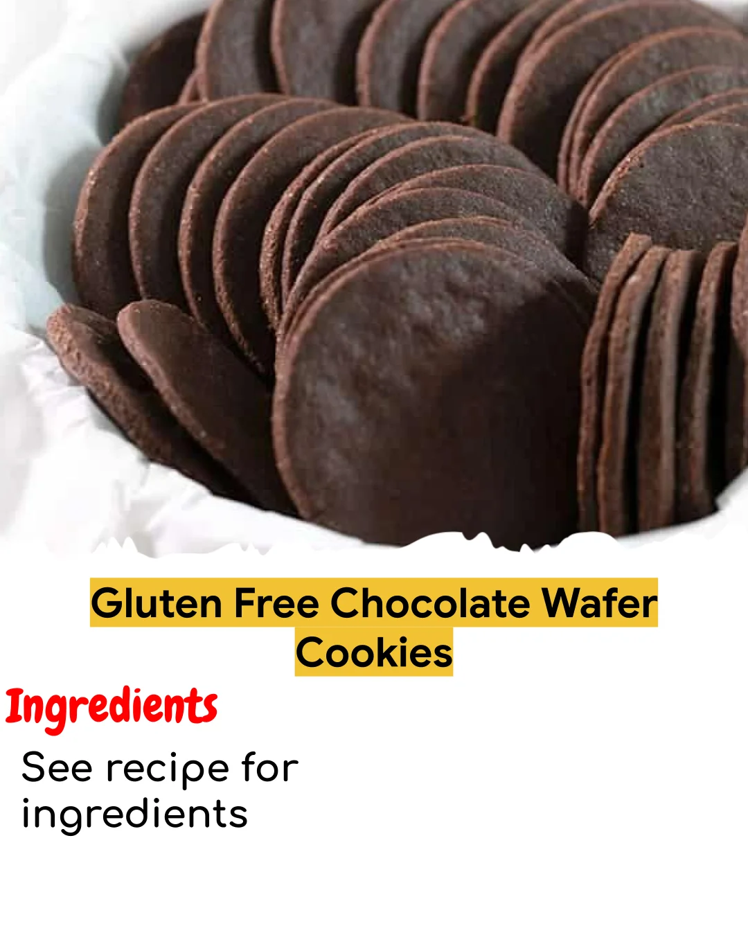 Gluten Free Chocolate Wafer Cookies (Easy 60-Minute)