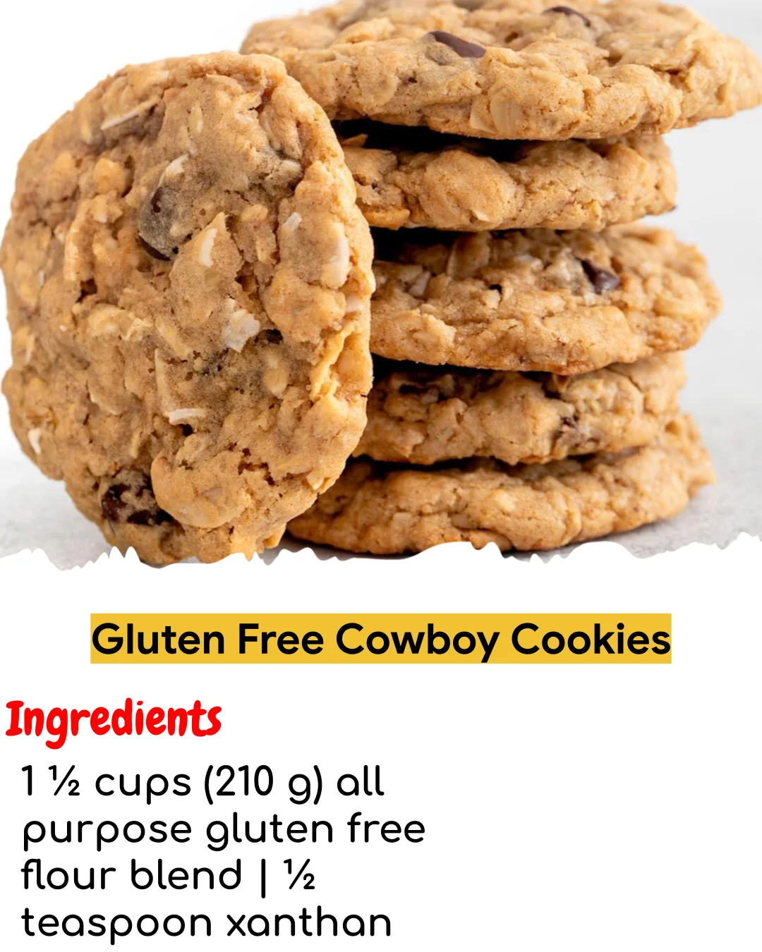 Gluten Free Cowboy Cookies (Easy 60-Minute)
