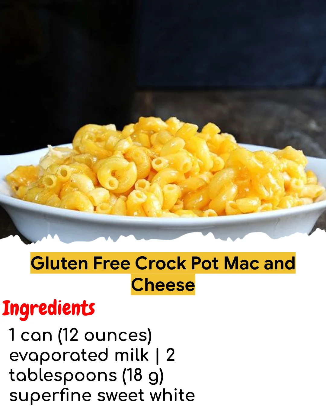 Gluten Free Crock Pot Mac and Cheese (Chef-Developed)