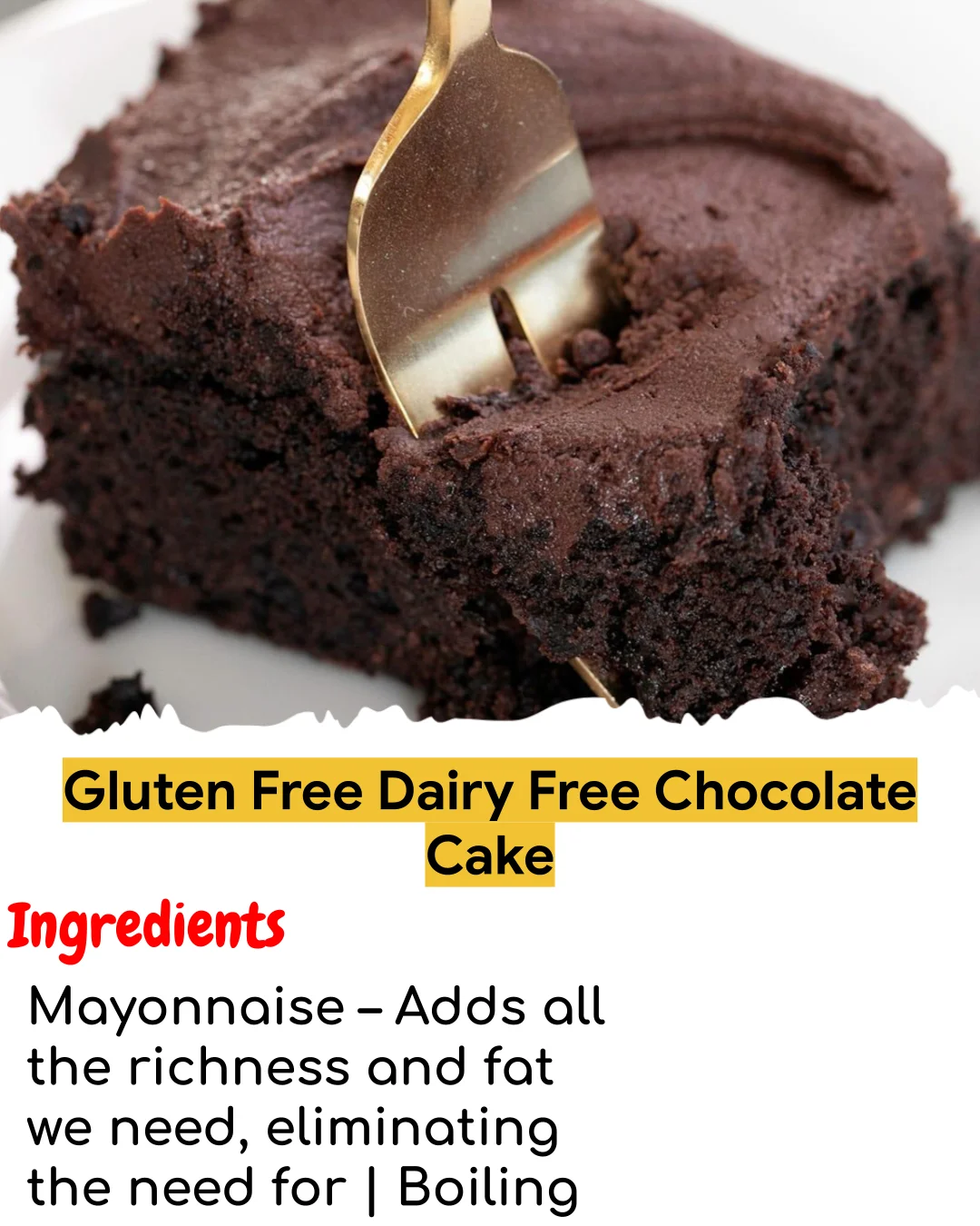 Gluten Free Dairy Free Chocolate Cake (Easy 60-Minute)