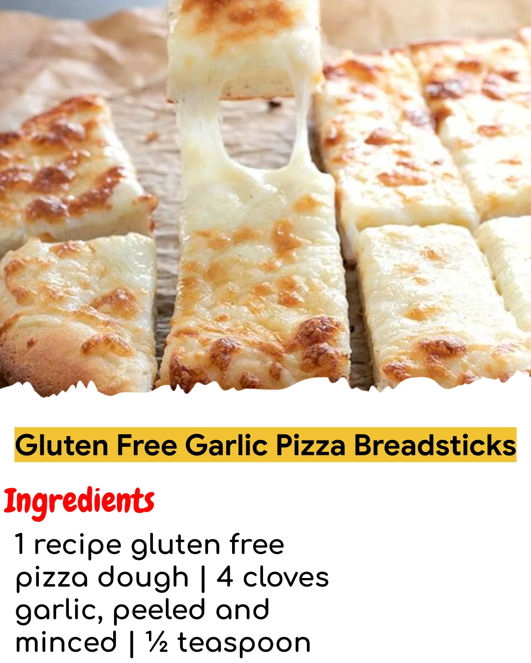 Gluten Free Garlic Pizza Breadsticks (Tested 10+ Times)