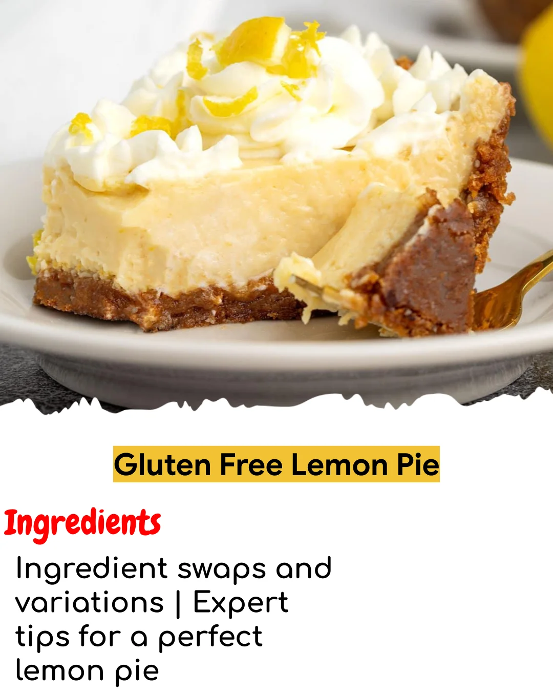 Gluten Free Lemon Pie (Meal Prep Friendly)