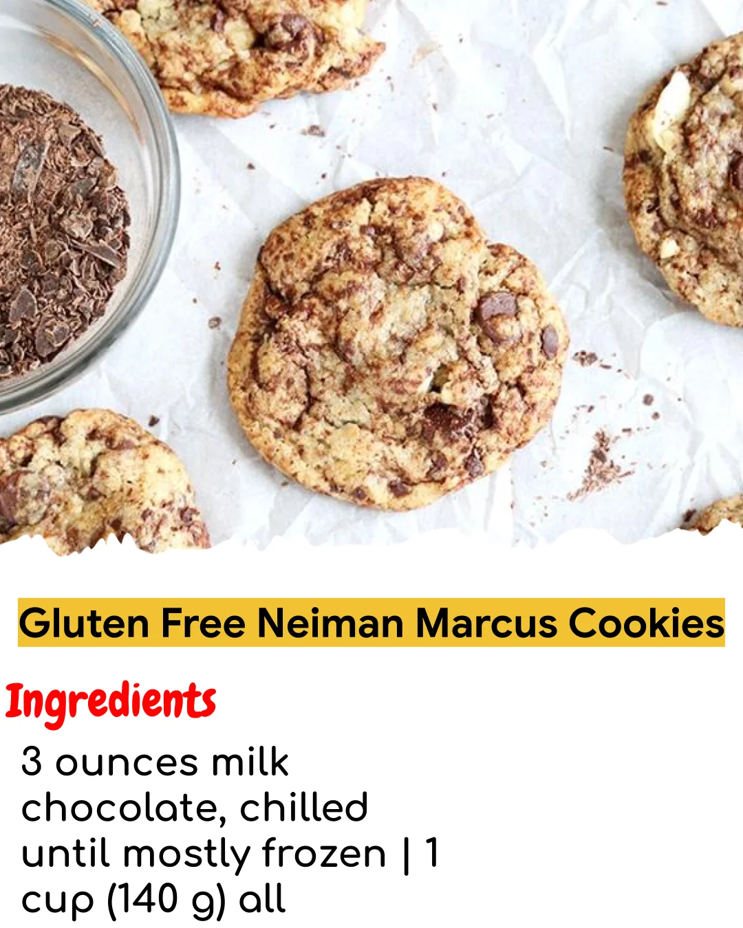Gluten Free Neiman Marcus Cookies (Chef-Developed)