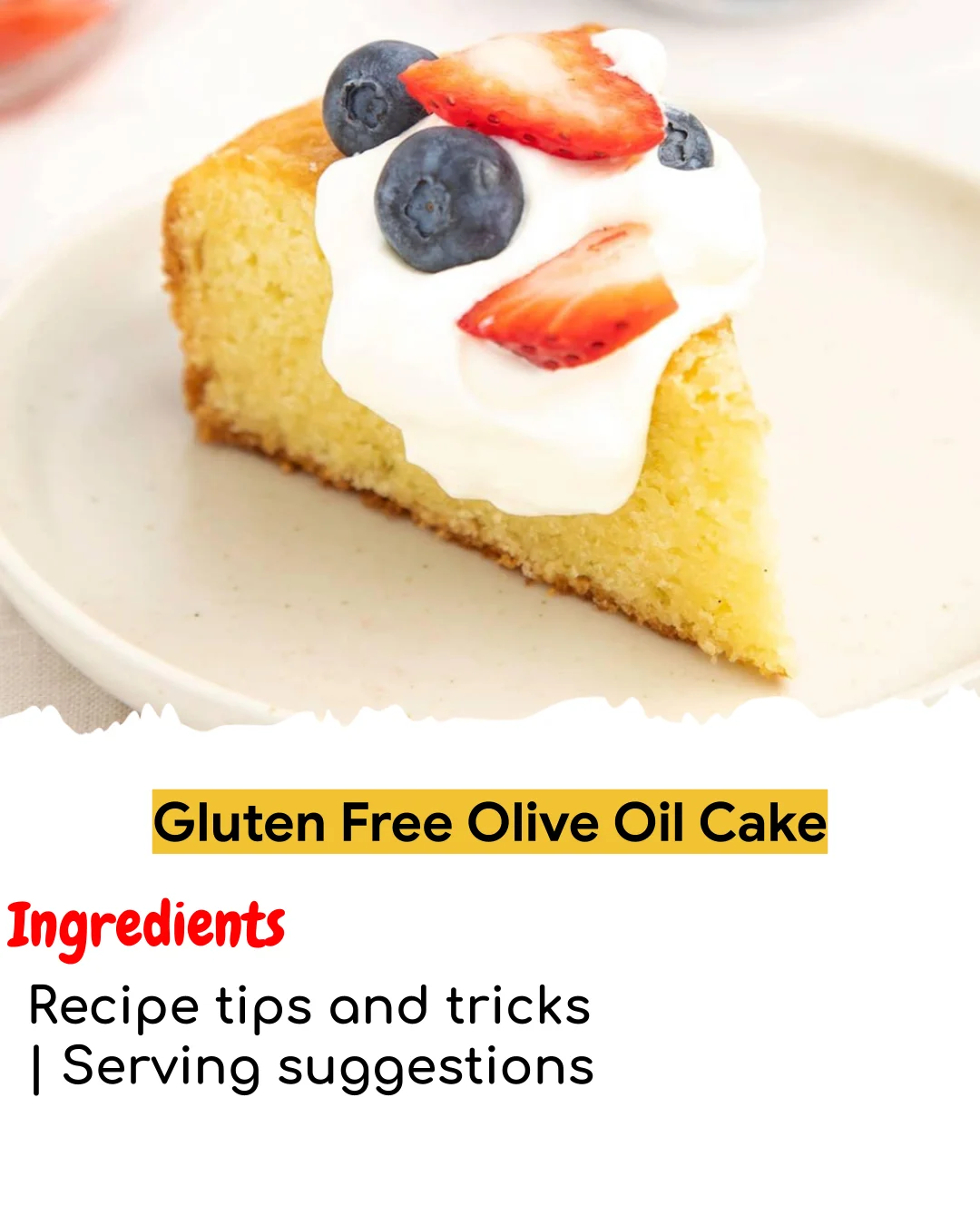 Gluten Free Olive Oil Cake (Meal Prep Friendly)