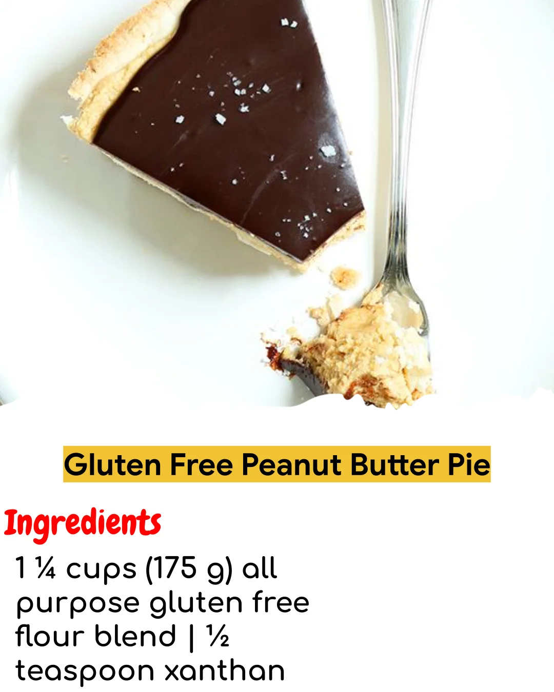 Gluten Free Peanut Butter Pie (Chef-Developed)