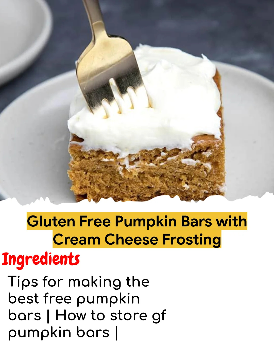 Gluten Free Pumpkin Bars with Cream Cheese Frosting (Tested 10+ Times)