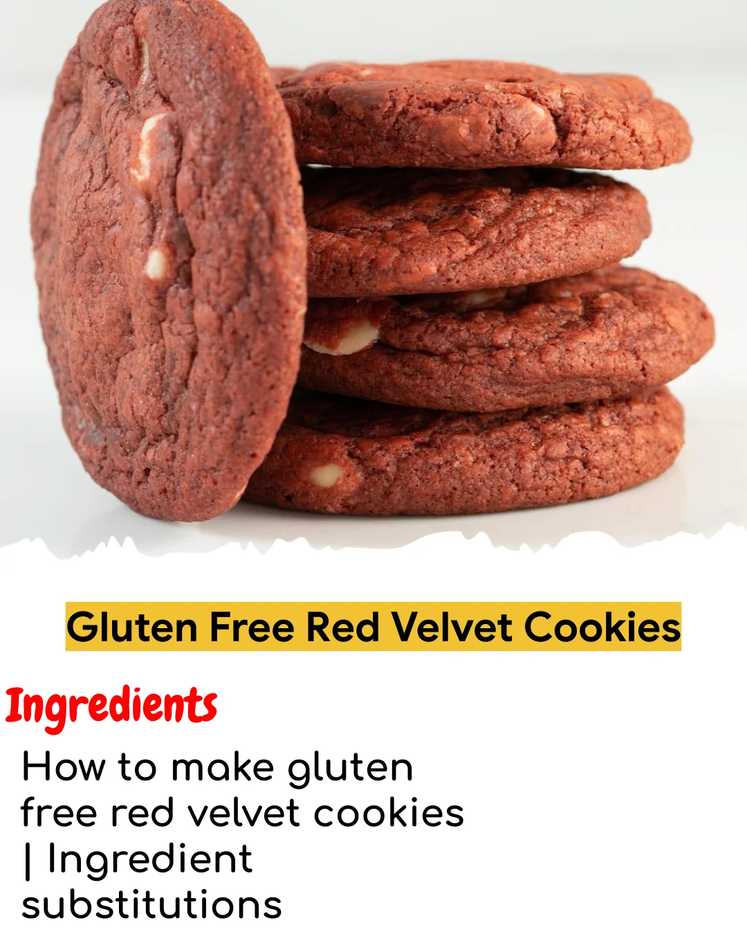 Gluten Free Red Velvet Cookies (Easy 60-Minute)