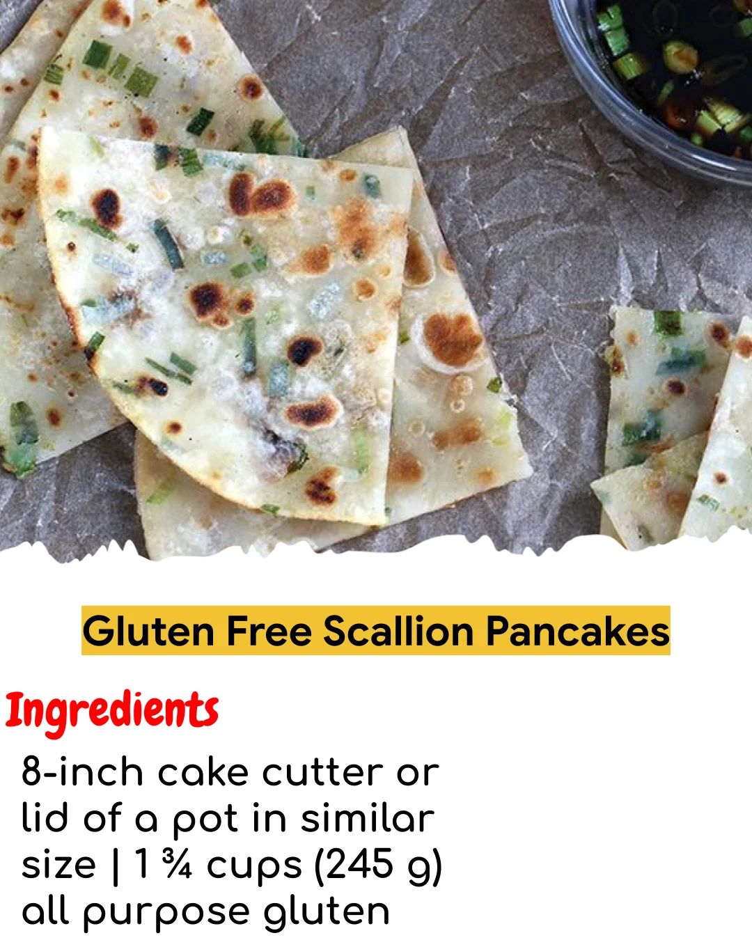 Gluten Free Scallion Pancakes (Meal Prep Friendly)
