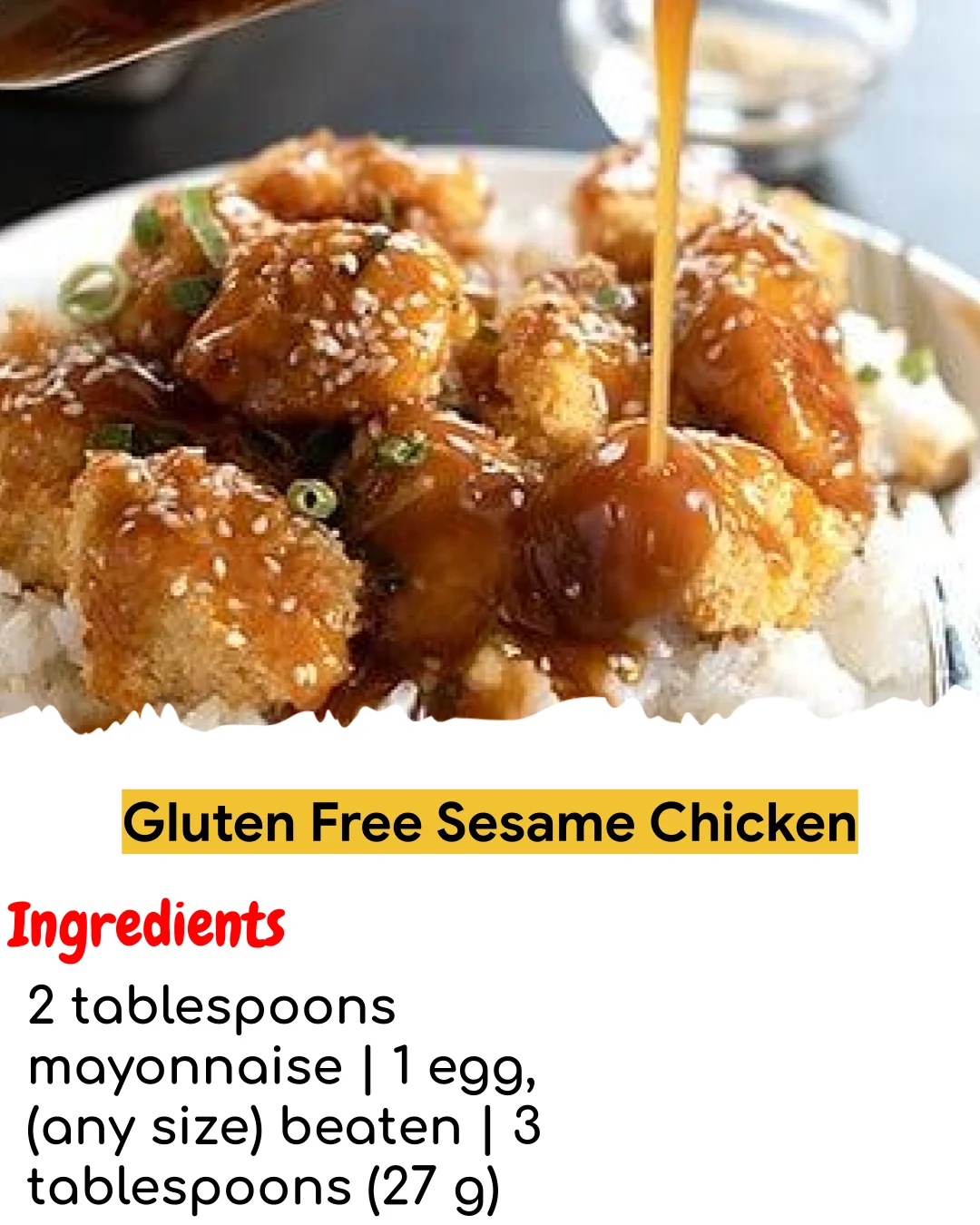 Gluten Free Sesame Chicken (Easy 60-Minute)