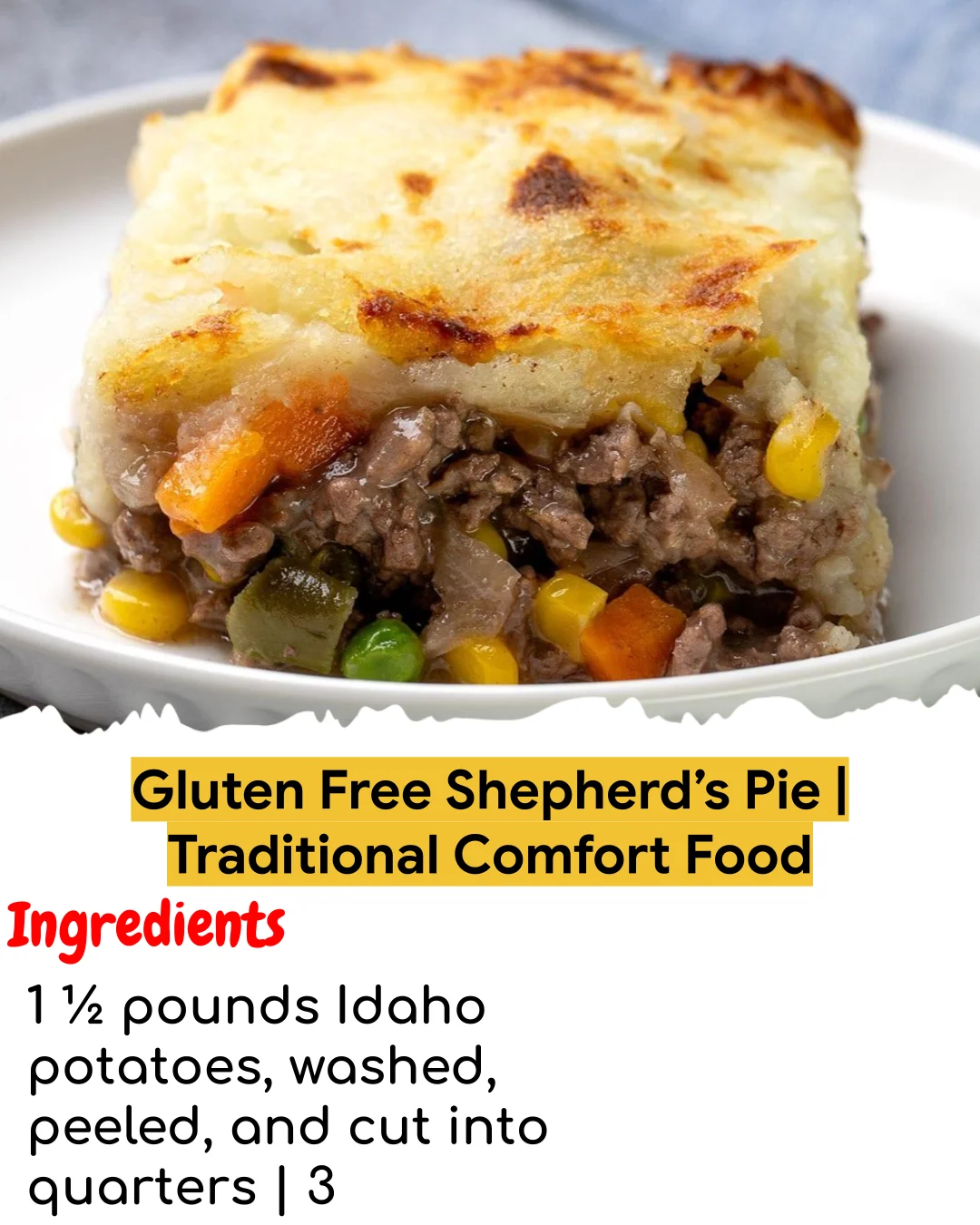 Gluten Free Shepherd’s Pie | Traditional Comfort Food (Tested 10+ Times)