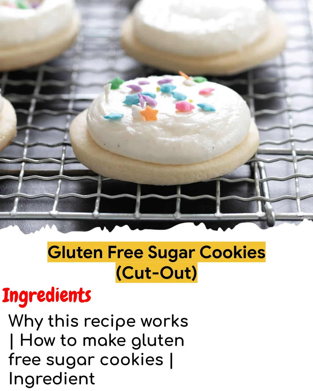 Gluten Free Sugar Cookies (Cut-Out) (Chef-Developed)