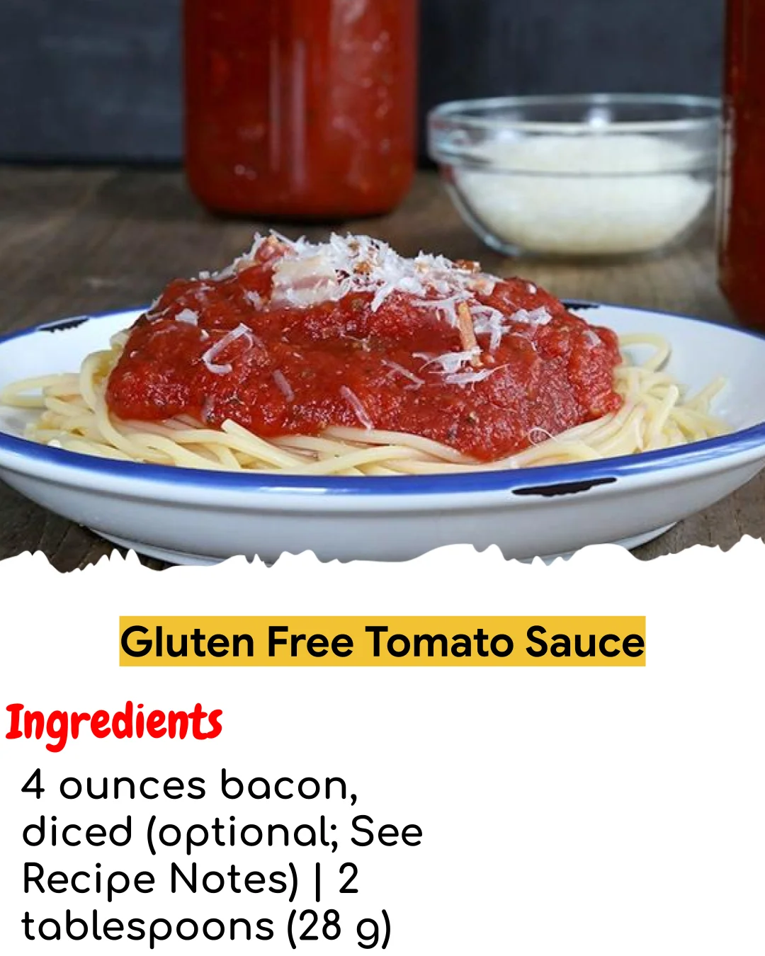 Gluten Free Tomato Sauce (Easy 60-Minute)