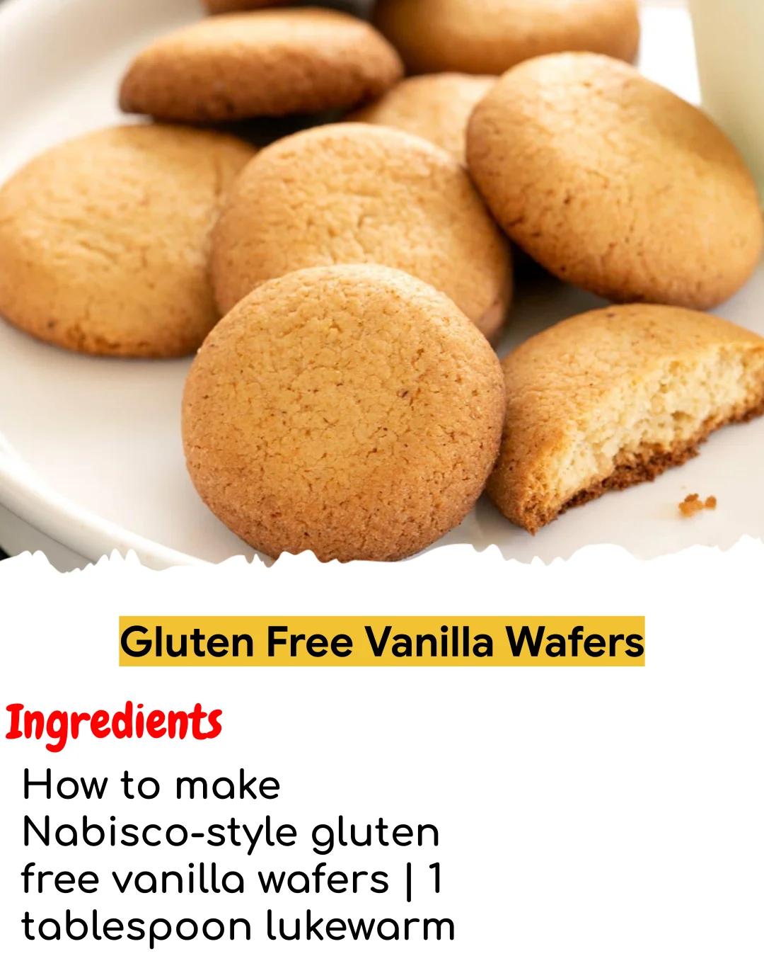 Gluten Free Vanilla Wafers (Meal Prep Friendly)