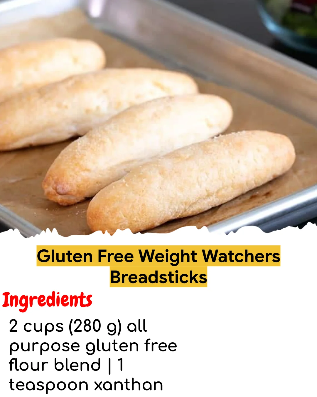 Gluten Free Weight Watchers Breadsticks (Meal Prep Friendly)