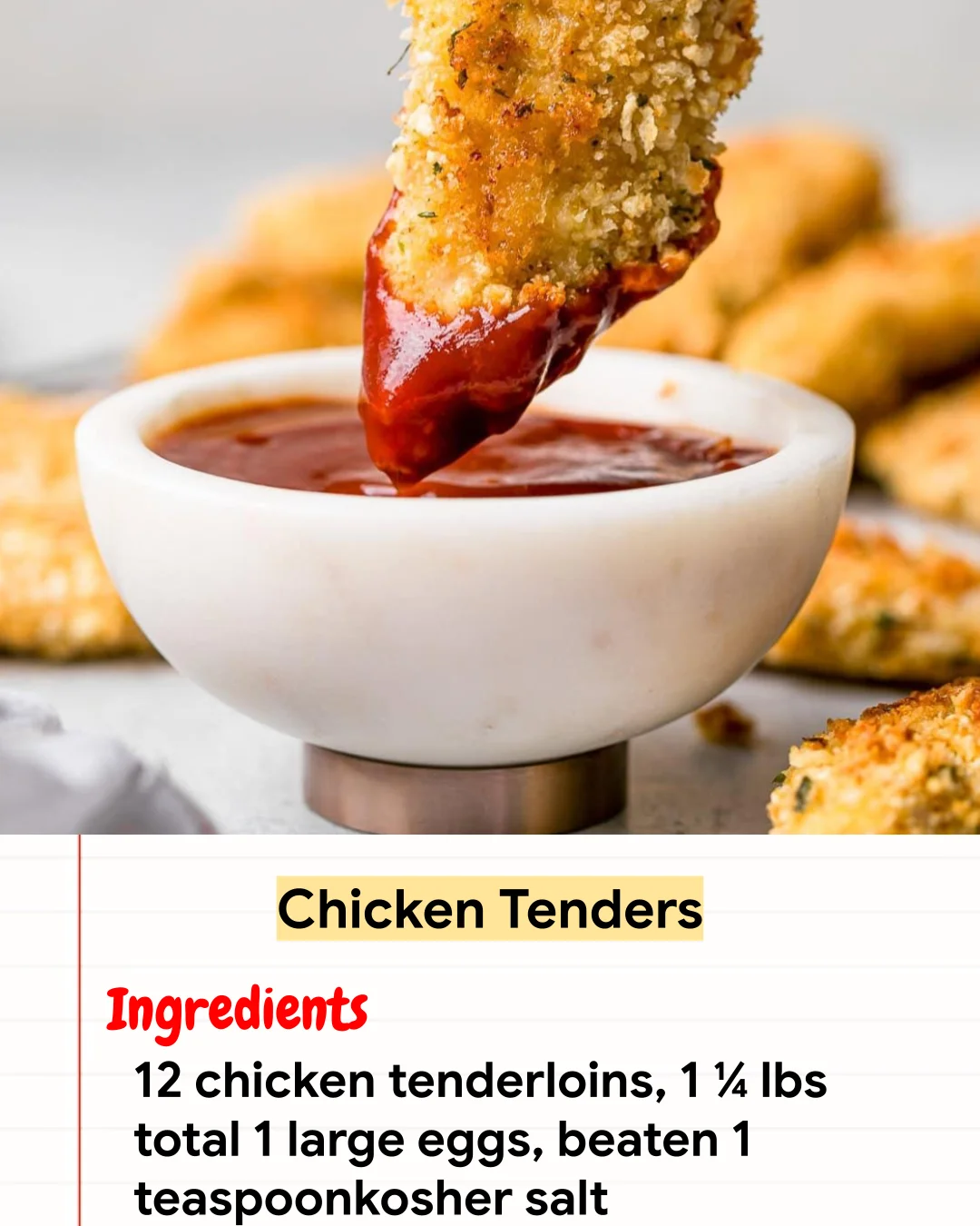High protein Recipe Chicken Tenders